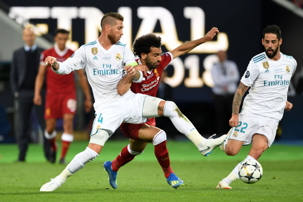 Real Madrid captain Sergio Ramos mocks injured Liverpool pair Mohamed Salah and Loris Karius