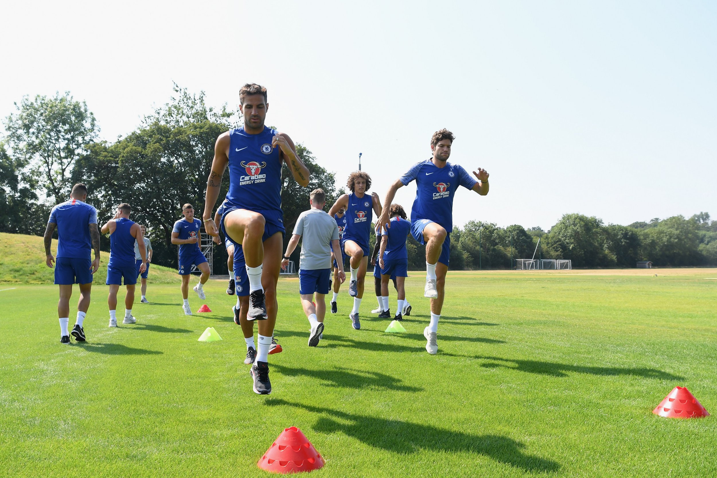 Antonio Conte was at Cobham training ground for day one of Chelsea's pre-season