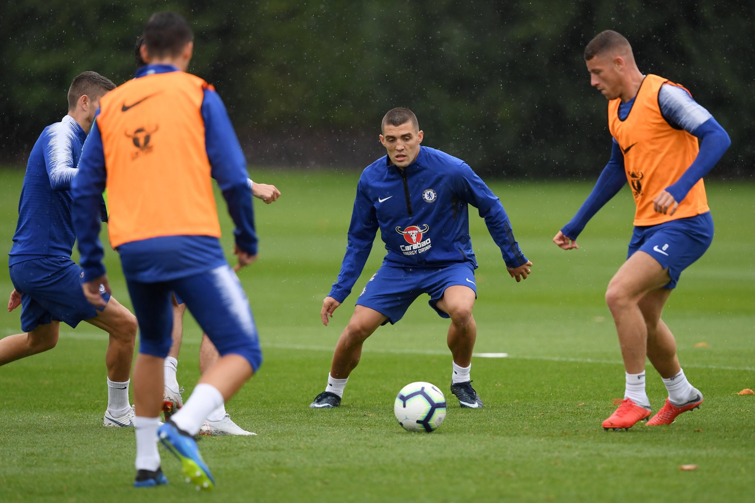 Kepa Arrizabalaga & Mateo Kovacic spotted in Chelsea training as Maurizio Sarri makes debut decision