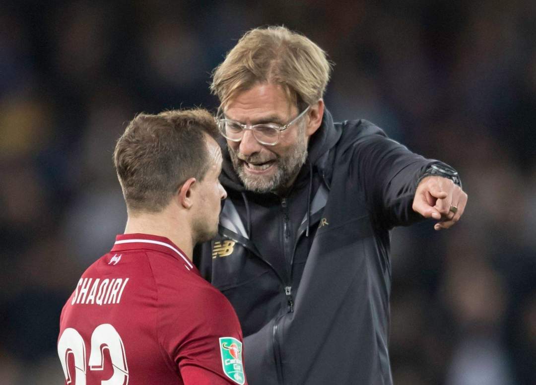 Jurgen Klopp reveals what he told Xherdan Shaqiri after Liverpool's defeat to Chelsea