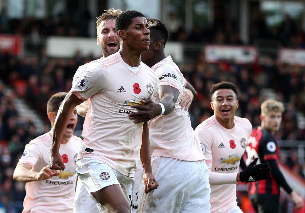 Marcus Rashford equals record of two Manchester United legends with late winner against Bournemouth