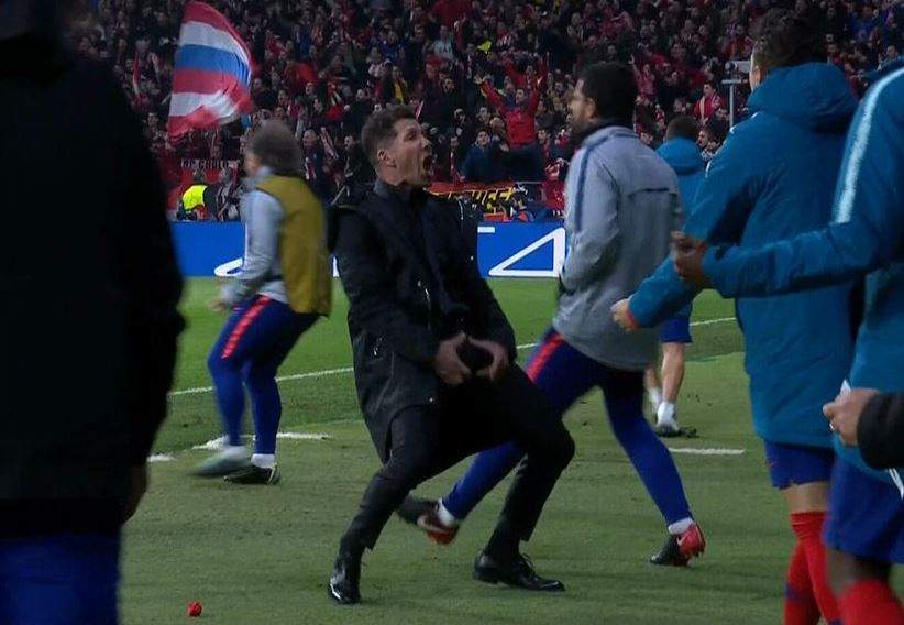 Diego Simeone grabs his balls in X-rated celebration as Atletico Madrid beat Juventus