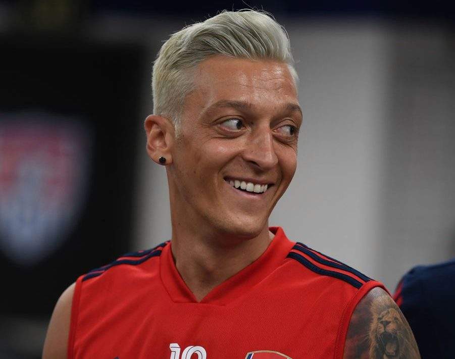 Mesut Ozil reveals why Alexandre Lacazette is to blame for his shocking new hairstyle