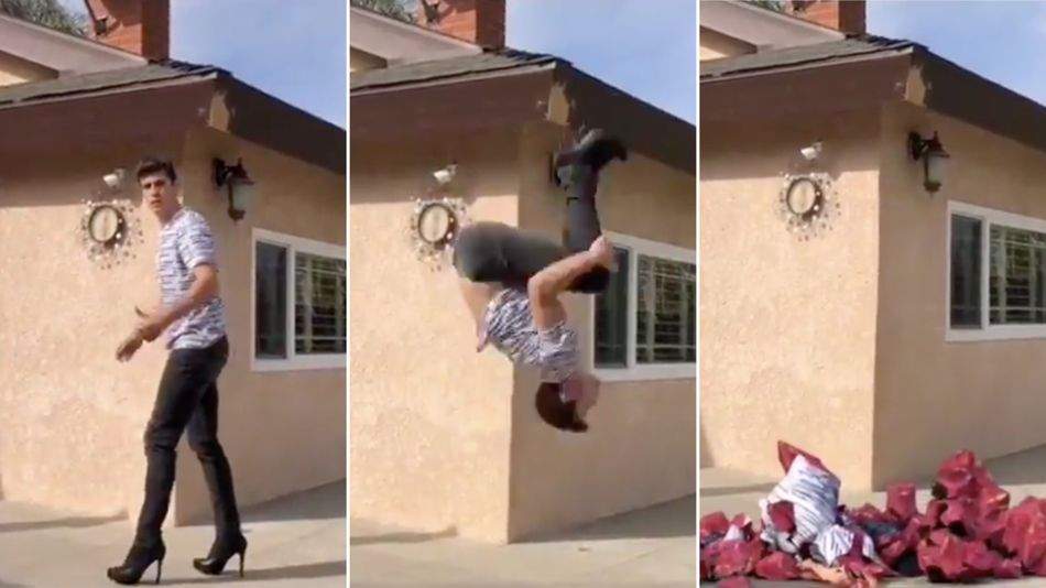 Here's the story behind that viral backflip that's making everyone freak out