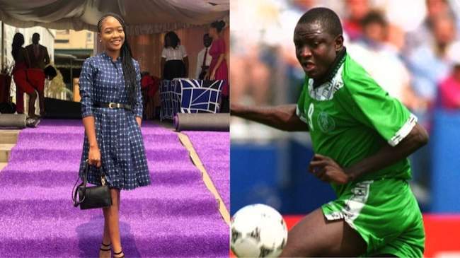Yekini's daughter makes touching revelation about father's death, names 1 ex-player who keeps in touch with her family
