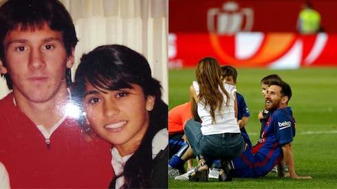Lionel Messi shares stunning throwback Photo of him and wife Antonella (Photo)