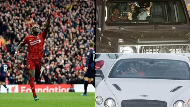 A look at Sadio Mane's garage which has luxury cars including a Bentley worth $325,000 (photos)