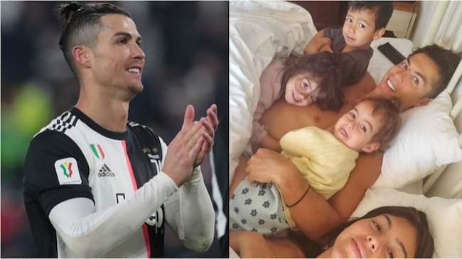 Cristiano Ronaldo shows off his family, reveals how to properly relax during lockdown