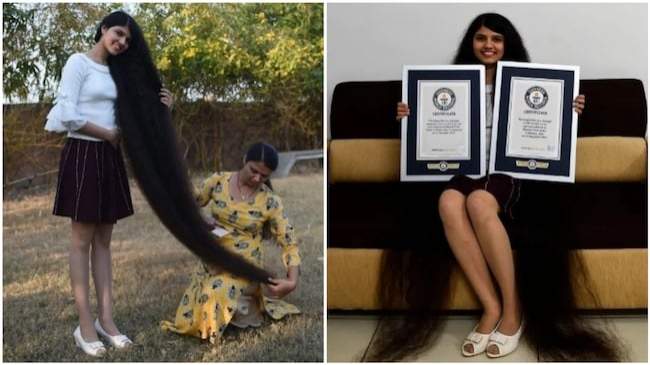 Meet teenager with world's longest hair that takes 1hr to comb (photos)