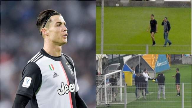 Ronaldo spotted training in an open field in his homeland despite lockdown rules (photo)