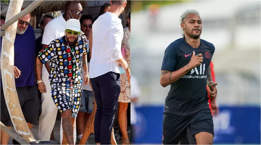 PSG star Neymar parties in the beach with teammates despite lockdown rules (photos)