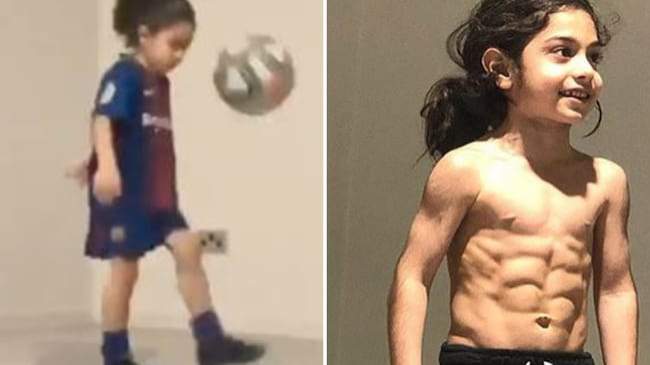 6-year-old boy wants to replace Messi, shows off six-pack, completes 3,000 keepy-ups (video)