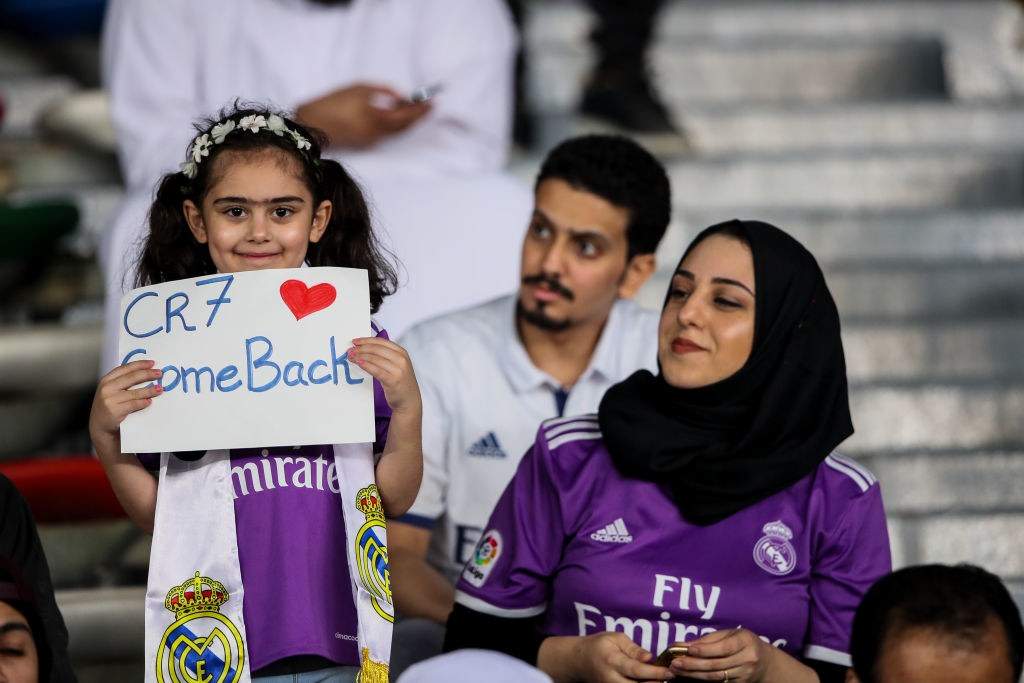 Checkout how a young Real Madrid fan requested for Ronaldo's return during FIFA Club World Cup (photo)