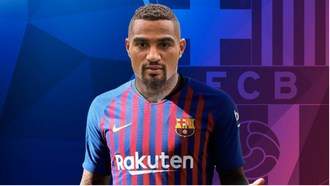 See 7 beautiful photos as Kevin-Prince Boateng completes shock loan move to Barcelona