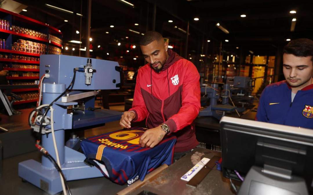 See 7 beautiful photos as Kevin-Prince Boateng completes shock loan move to Barcelona