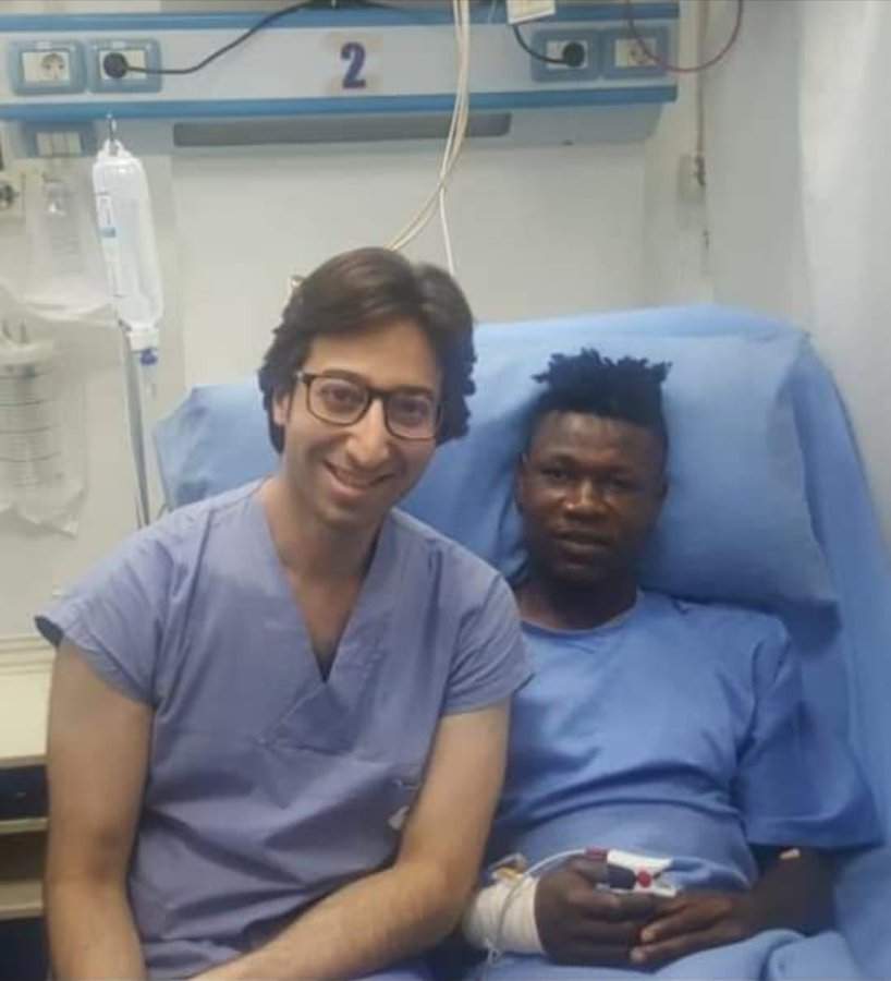 Good news as Super Eagles star who collapsed during training appears stabilised (photo)