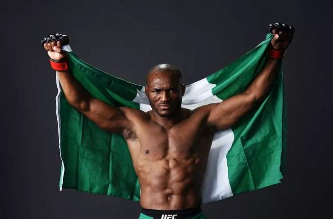 Nigerian wrestler makes history in America as he becomes first African to win UFC title (Photos)