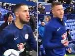 Eden Hazard joins Everton fans booing Chelsea teammate at Goodison Park (photo)