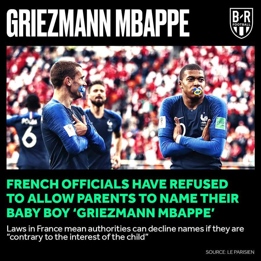 Court reveals why a family cannot name baby after 2018 FIFA World Cup heroes