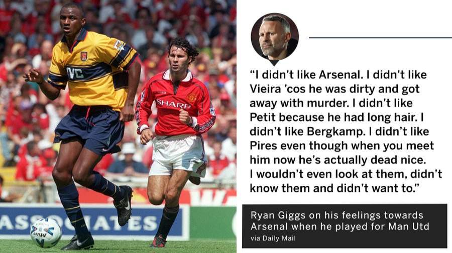 Man United legend names 3 Arsenal players he disliked during his Premier League spell