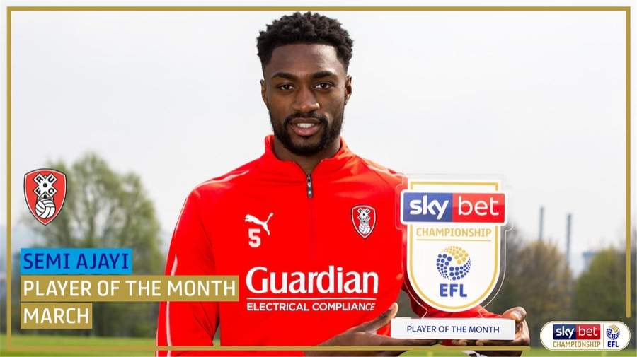 Nigerian top star wins prestigious award in English League