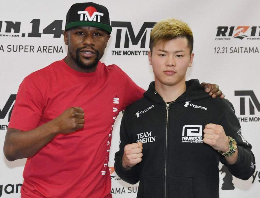 Mayweather announces his comeback with Japanese kickboxing star Tenshin Nasukawa