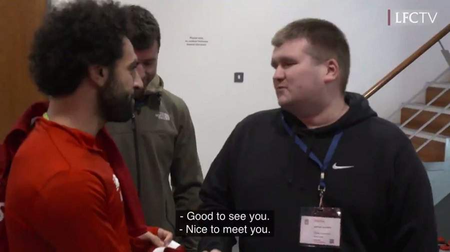 Blind fan who passionately celebrated Salah's goal invited by the Egyptian to training ground