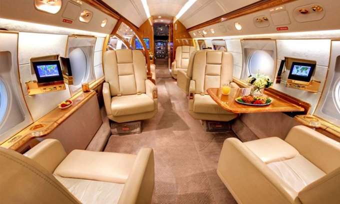 Inside Messi's £12million private jet which has 1 kitchen, 2 bathrooms, 16 seats and 8 beds (photos)