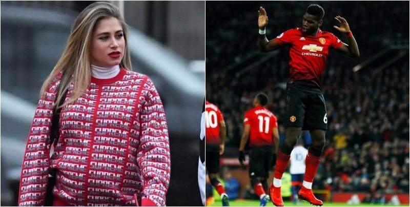 Pogba's pregnant fiancee spotted at Old Trafford in Man United's win over Bournemouth