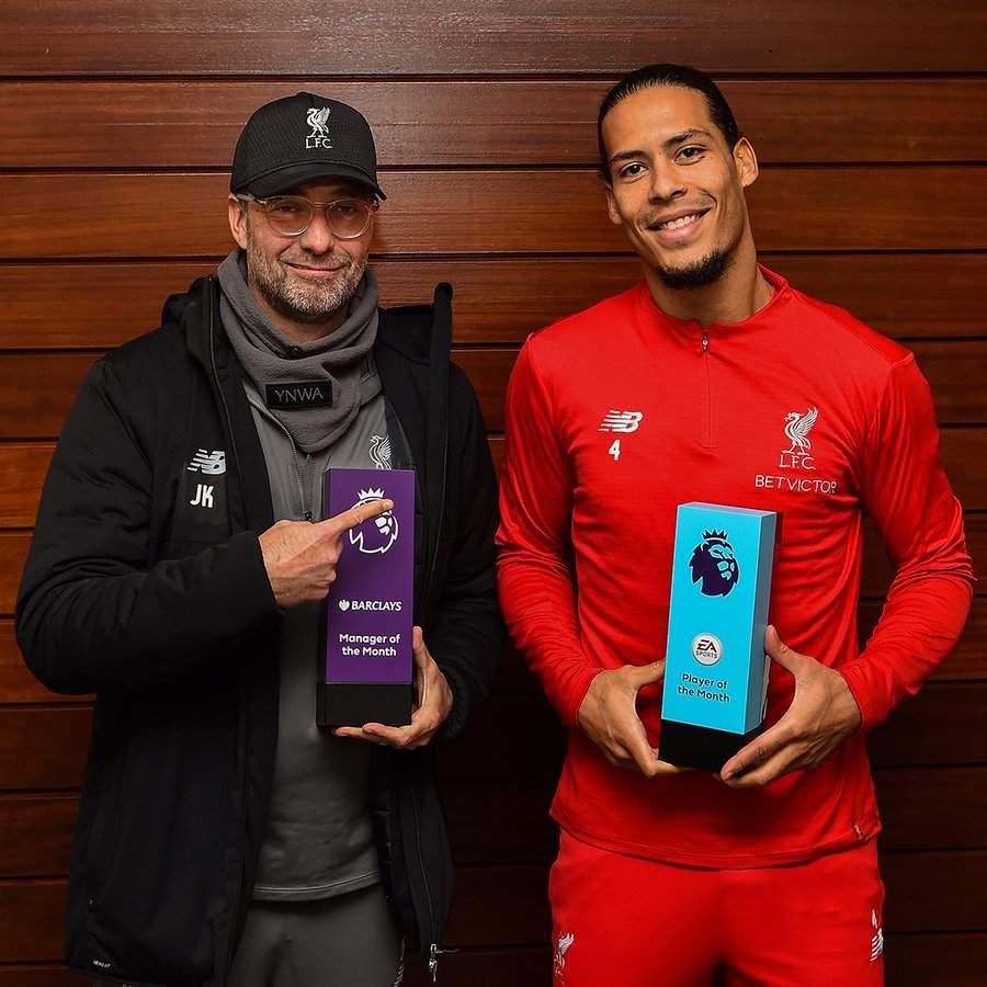 Liverpool star, manager Klopp win Premier League prestigious award