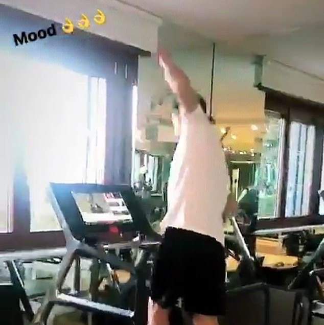 Ronaldo escapes terrible accident after losing balance on the treadmill during training