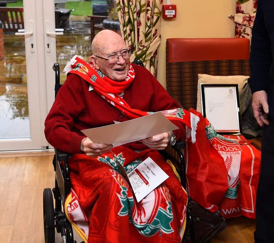 Liverpool boss Klopp sends surprise birthday package to a fan who turns 104 this month (Photo)