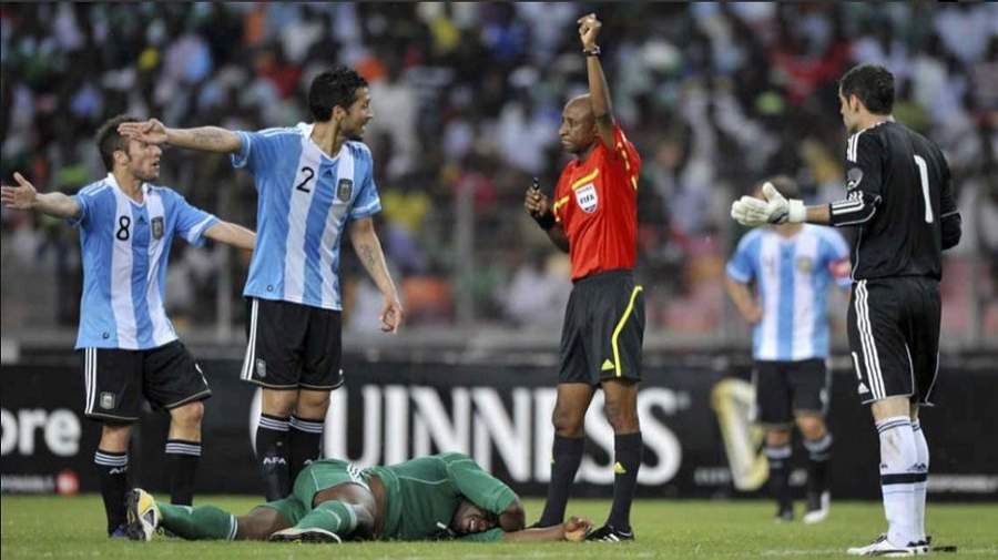 Checkout what FIFA did to the referee who officiated Nigeria vs Argentina over bribery, match-fixing