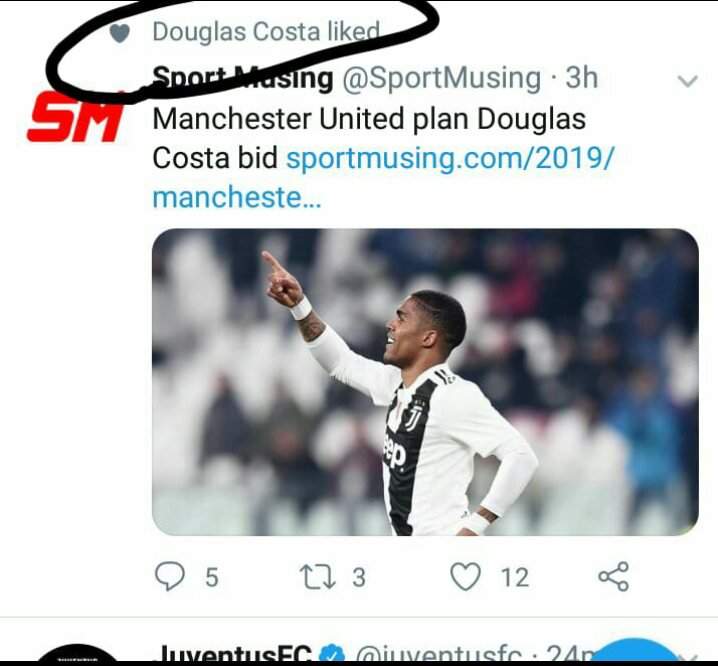 Juve star stirs up controversy on social media after linking a post linking him to Man United