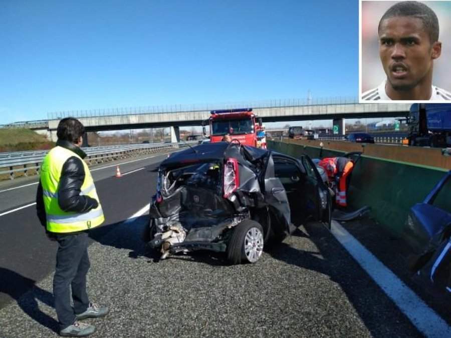 Tension in Italy as Juventus superstar involved in terrible accident with car totally wrecked (photos)