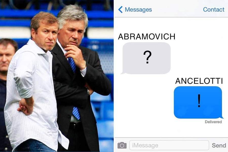Ancelotti reveals the text messages Abramovich always sent to him while at Chelsea