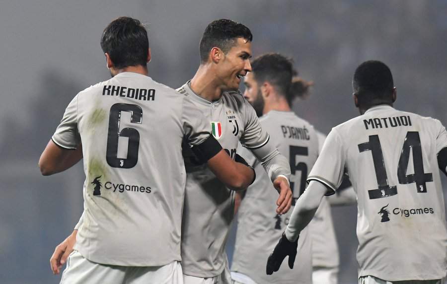 Ronaldo scores 18th goal in Serie A in Juventus away win at Sassuolo