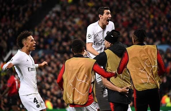 Angel Di Maria angers Man United fans with abusive gestures during PSG UCL win