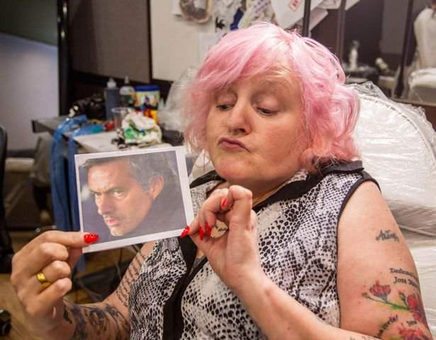 British woman who has 37 tattoos of Mourinho tells him the club he should join (Photos)