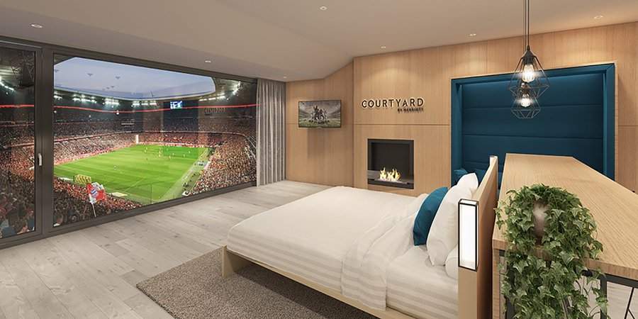 Check out the German club with luxurious VIP hotel rooms in the stadium
