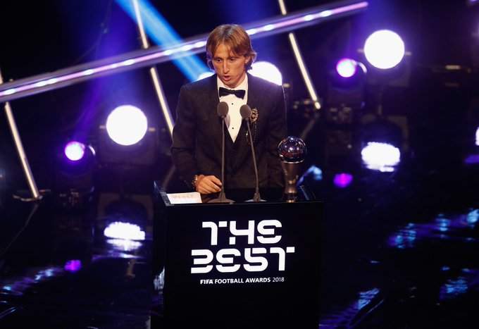 Real Madrid star Luka Modric beats Ronaldo and Salah to win the 2018 FIFA Best award in London