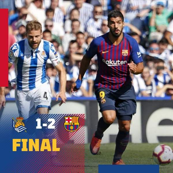 Barcelona beat Real Sociedad in tough game to stay top of the La Liga standings
