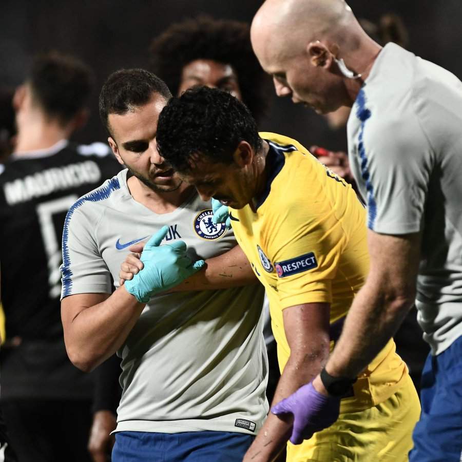 Trouble for Sarri as Chelsea star suffers injury in Europa League