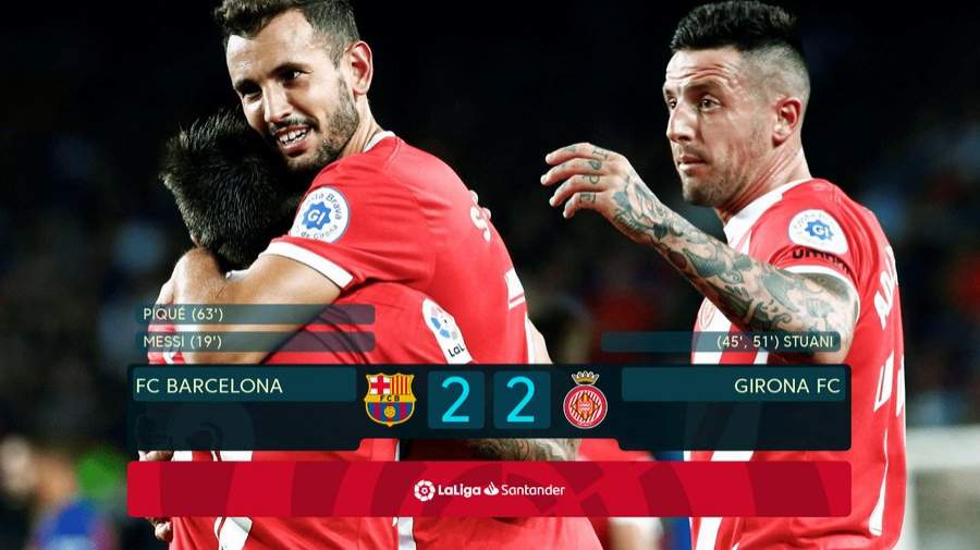 Cristhian Stuani scores brace to deny Lionel Messi's Barcelona all three points at Camp Nou