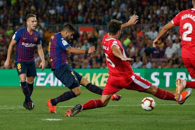 Cristhian Stuani scores brace to deny Lionel Messi's Barcelona all three points at Camp Nou