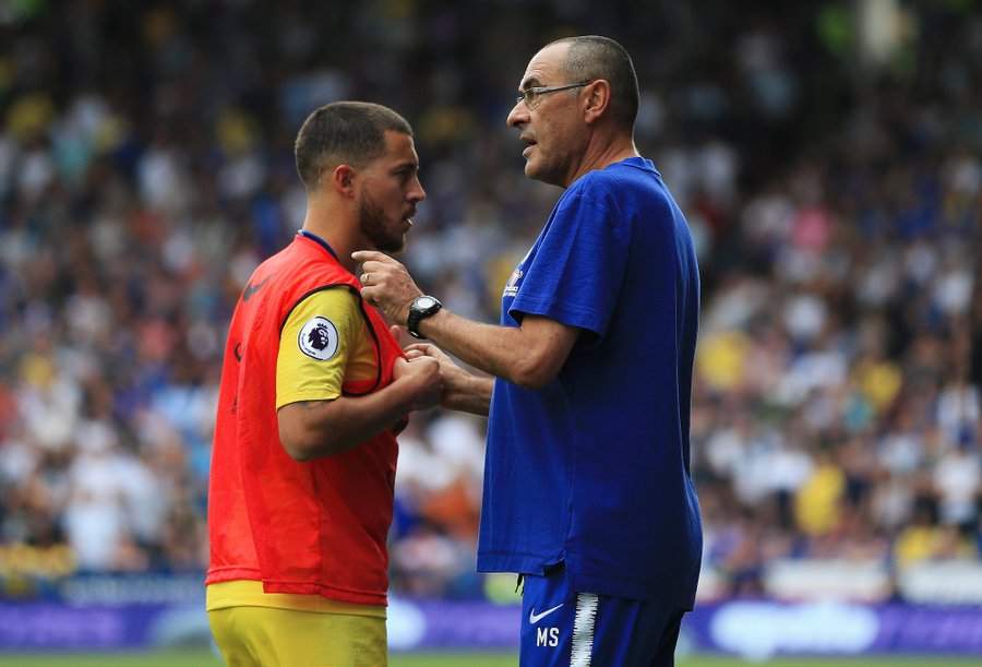 Chelsea boss Sarri reveals what Hazard must do to succeed Messi and Ronaldo as world best star
