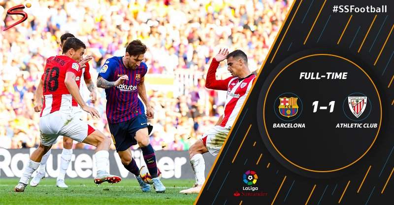 El Haddadi's late goal saves Barcelona from defeat against Athletic Bilbao at Nou Camp
