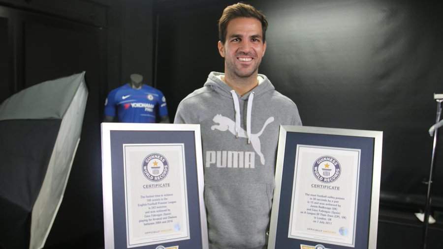 Chelsea superstar Fabregas wins prestigious award after setting Premier League record