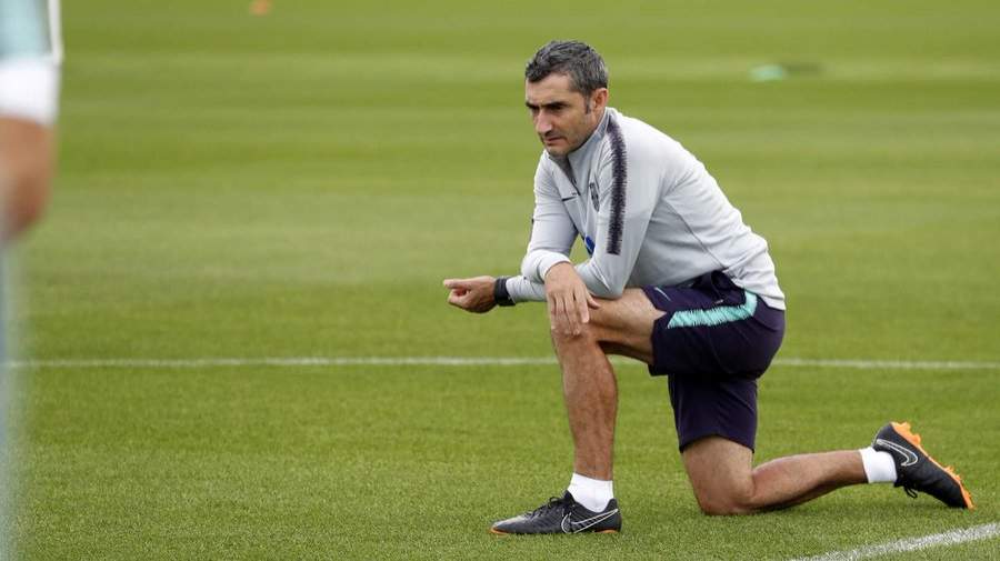 Barcelona boss Valverde hints club could make a move to sign one of Europe's hottest strikers