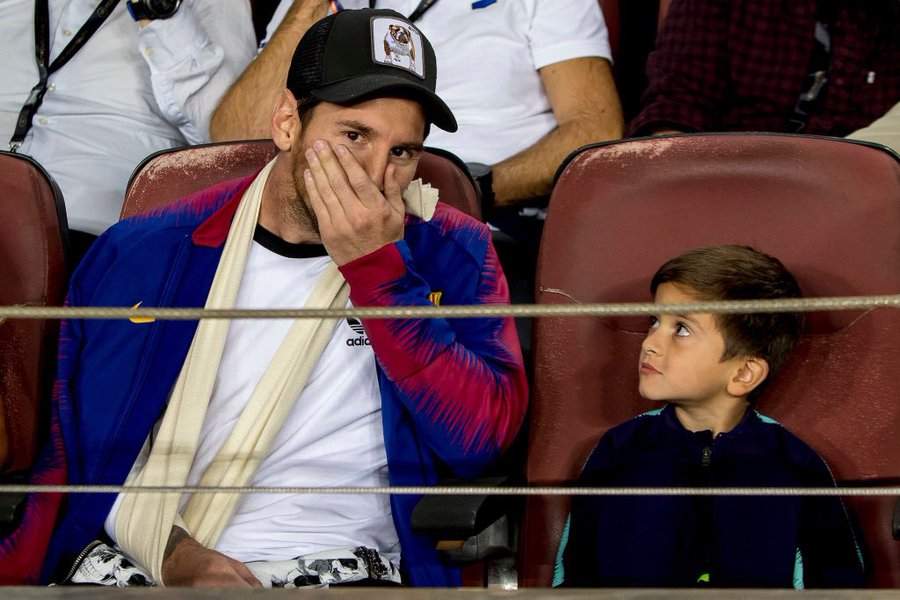 Check out the emotional message Lionel Messi sent to his son Thiago after Barcelona's win over Inter